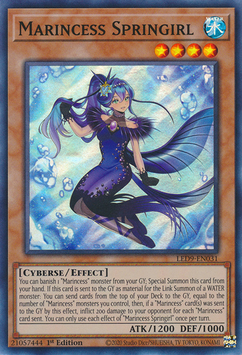 Marincess Springirl [LED9-EN031] Super Rare | The Gaming-Verse